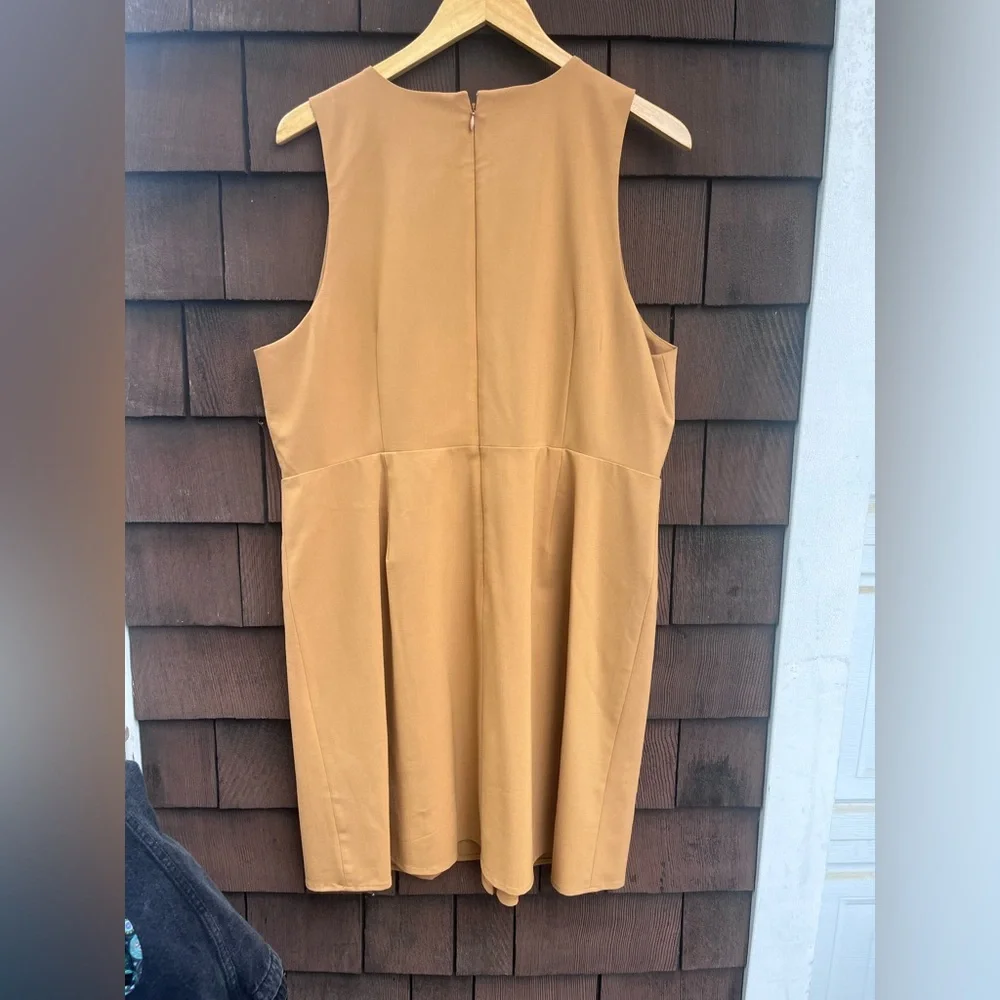 J. Crew Tollegno 1900 Italian wool mini dress • jumper with gold buttons •US 16 - Picture 6 of 8